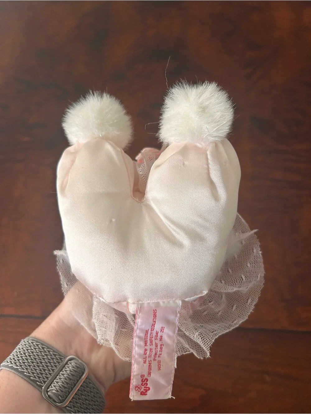 Russ Berrie Ariel White Princess Teddy Bear Plush 6” Stuffed Animal